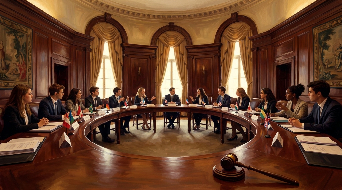 The diplomacy and structured discourse of Model UN