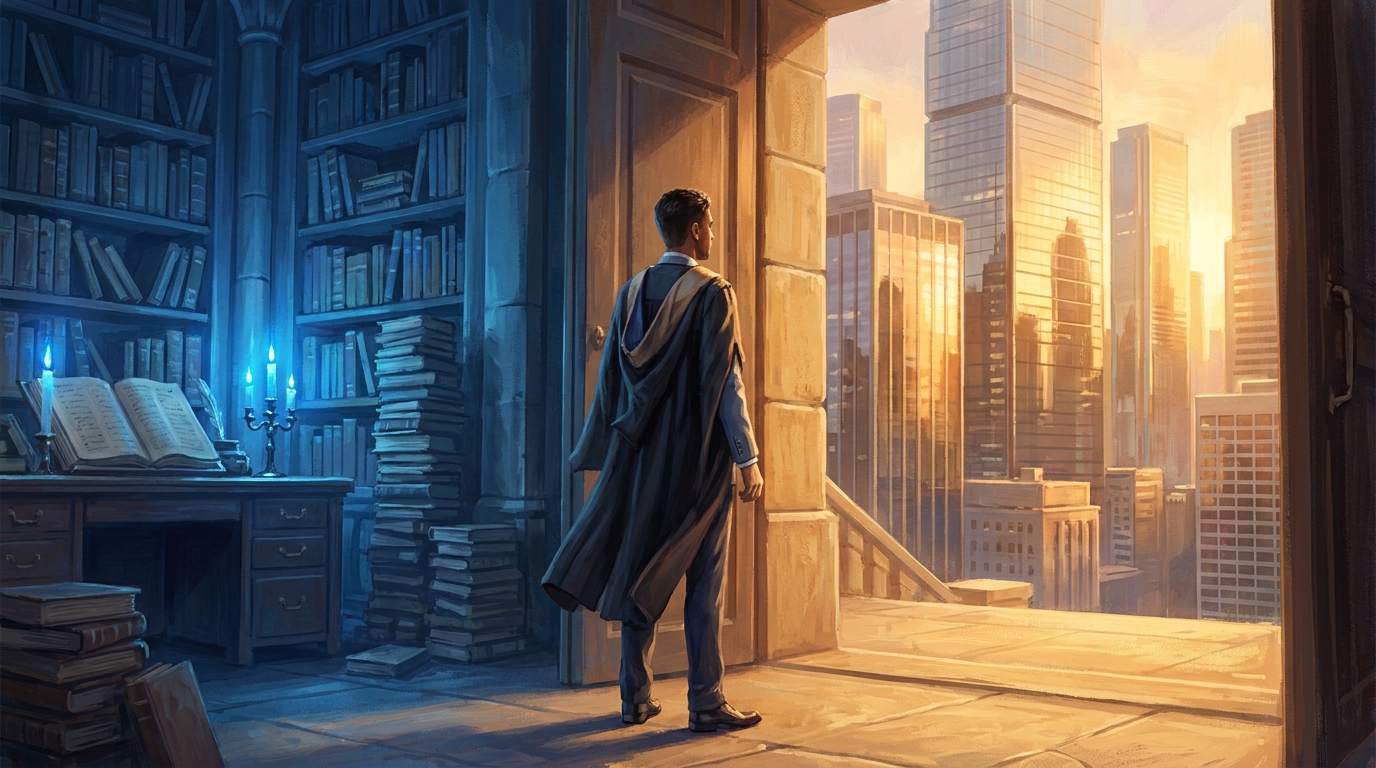 The threshold between academia and the world beyond it
